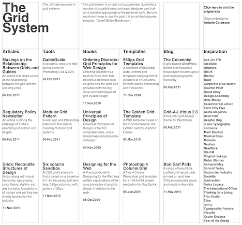 Grid System Learning Experimenting with Grids Using eCSStender :: Aaron Gustafson